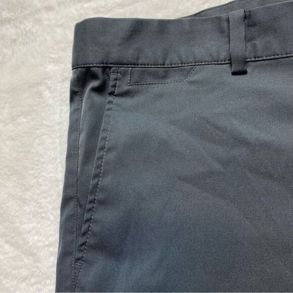 Nike Golf Dri-Fit Flat Front Black Shorts Size 38 - Picture 7 of 11